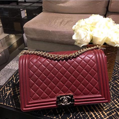 chanel boy bag shopping tote|Chanel boy small quilted bag.